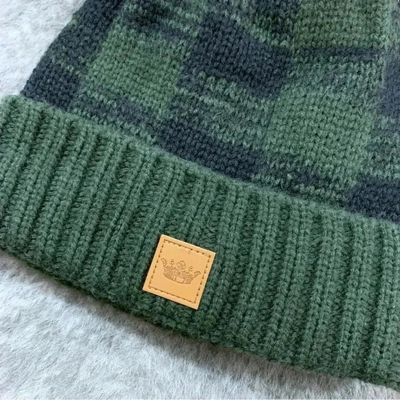 NWT Buffalo Check Pom Pom Beanie - Picture 4 of 12